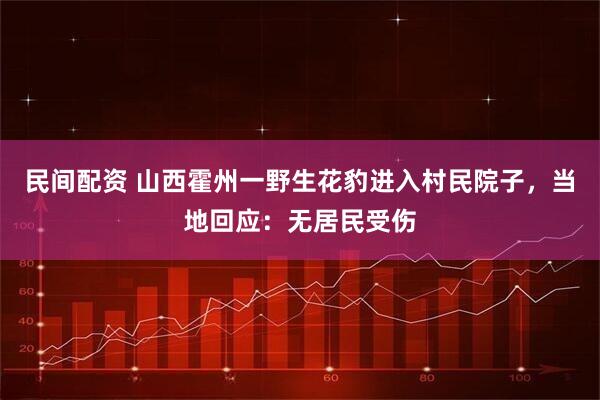 民间配资 山西霍州一野生花豹进入村民院子，当地回应：无居民受伤